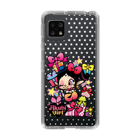 スリムプロテクションケース［ アクビガール - プレゼントリボン ］