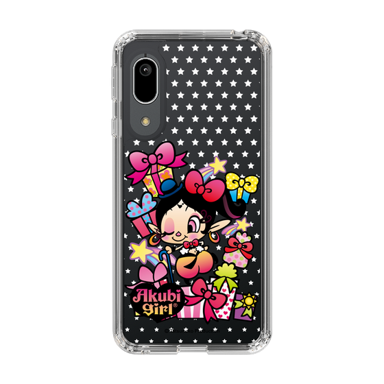 スリムプロテクションケース［ アクビガール - プレゼントリボン ］