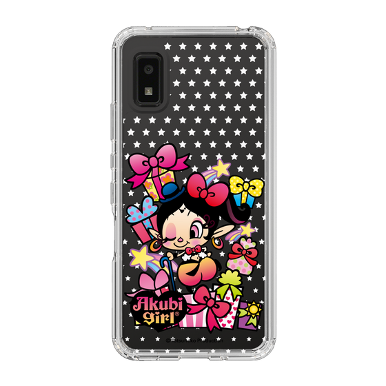 スリムプロテクションケース［ アクビガール - プレゼントリボン ］