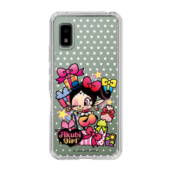 スリムプロテクションケース［ アクビガール - プレゼントリボン ］
