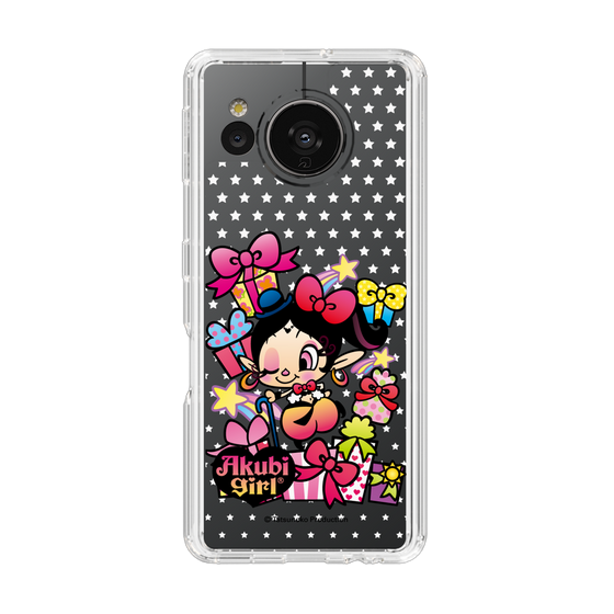 スリムプロテクションケース［ アクビガール - プレゼントリボン ］