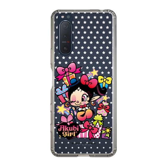 スリムプロテクションケース［ アクビガール - プレゼントリボン ］