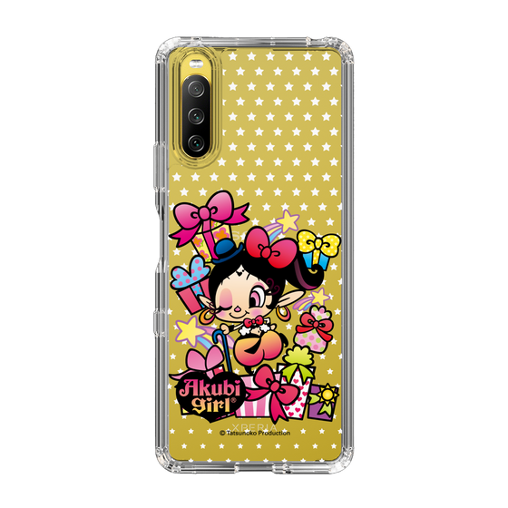 スリムプロテクションケース［ アクビガール - プレゼントリボン ］