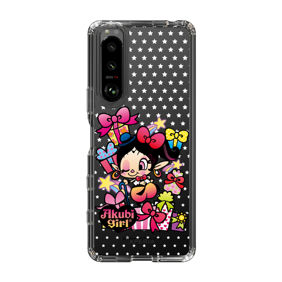 スリムプロテクションケース［ アクビガール - プレゼントリボン ］