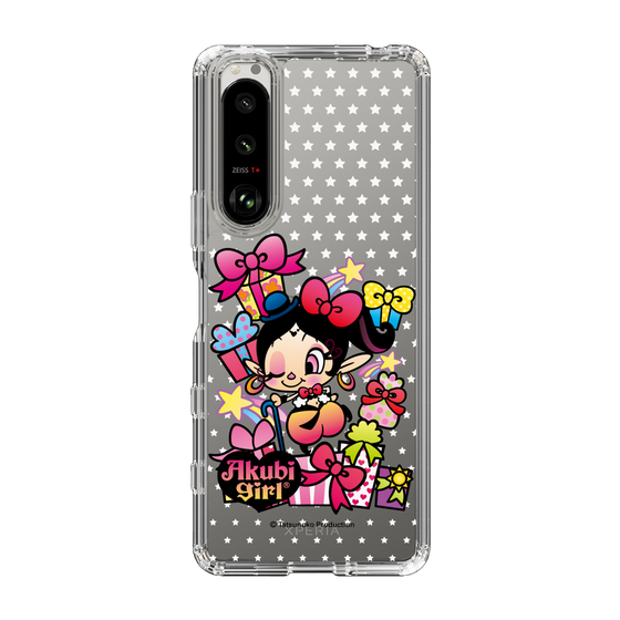スリムプロテクションケース［ アクビガール - プレゼントリボン ］