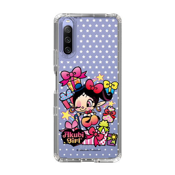 スリムプロテクションケース［ アクビガール - プレゼントリボン ］