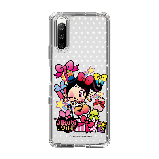 スリムプロテクションケース［ アクビガール - プレゼントリボン ］