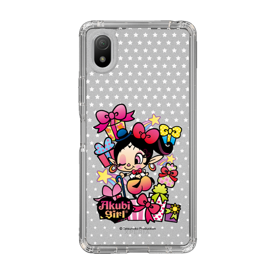 スリムプロテクションケース［ アクビガール - プレゼントリボン ］