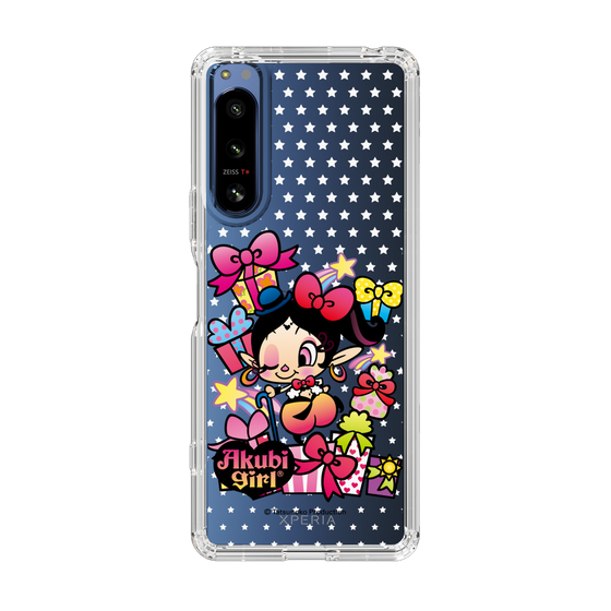 スリムプロテクションケース［ アクビガール - プレゼントリボン ］