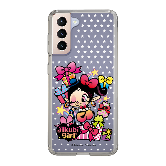 スリムプロテクションケース［ アクビガール - プレゼントリボン ］