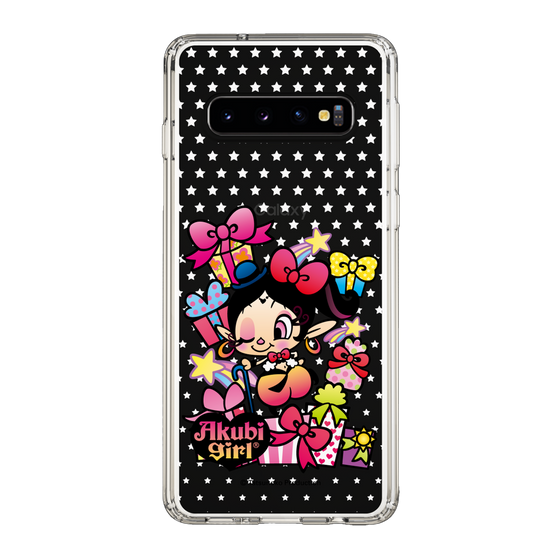 スリムプロテクションケース［ アクビガール - プレゼントリボン ］