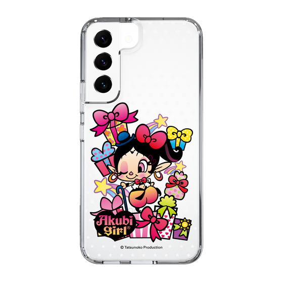 スリムプロテクションケース［ アクビガール - プレゼントリボン ］