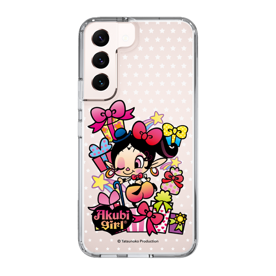 スリムプロテクションケース［ アクビガール - プレゼントリボン ］