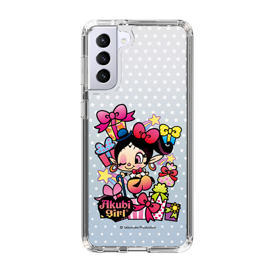 スリムプロテクションケース［ アクビガール - プレゼントリボン ］