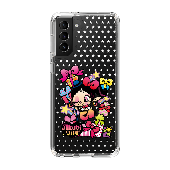 スリムプロテクションケース［ アクビガール - プレゼントリボン ］