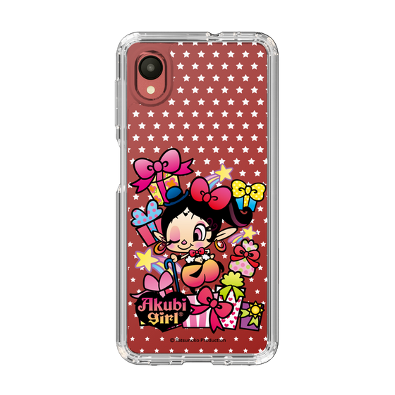 スリムプロテクションケース［ アクビガール - プレゼントリボン ］