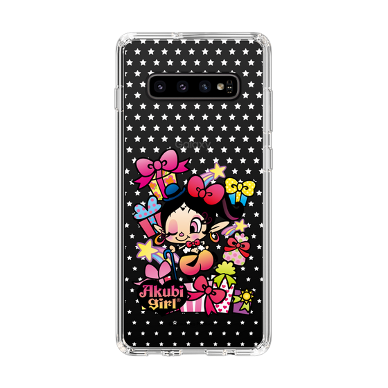 スリムプロテクションケース［ アクビガール - プレゼントリボン ］