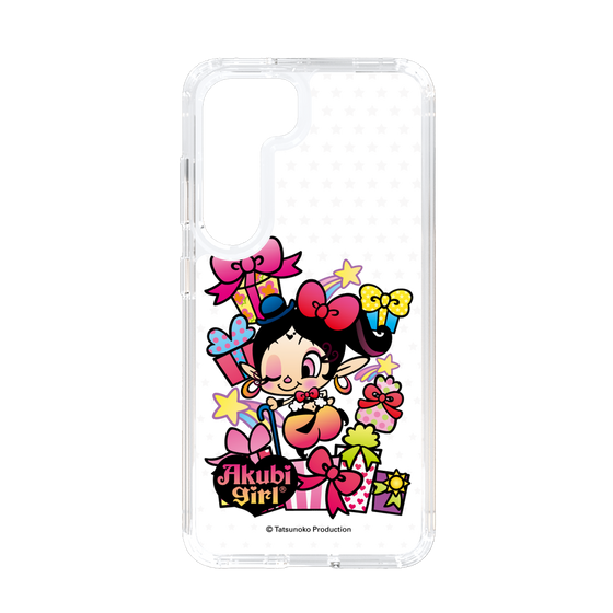 スリムプロテクションケース［ アクビガール - プレゼントリボン ］
