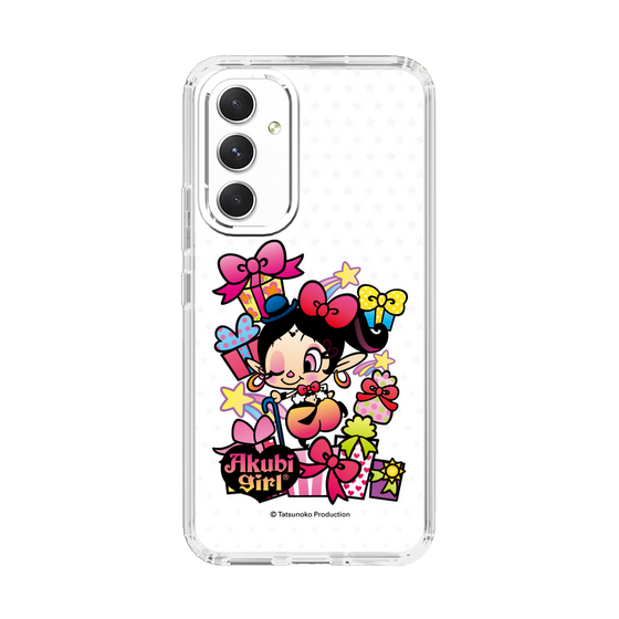 スリムプロテクションケース［ アクビガール - プレゼントリボン ］