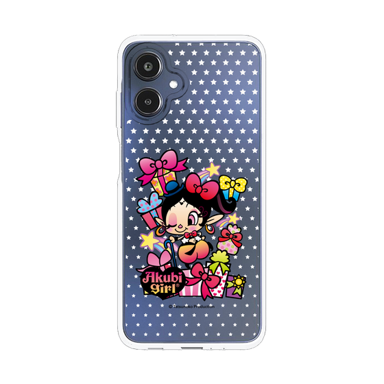 スリムプロテクションケース［ アクビガール - プレゼントリボン ］