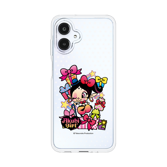 スリムプロテクションケース［ アクビガール - プレゼントリボン ］