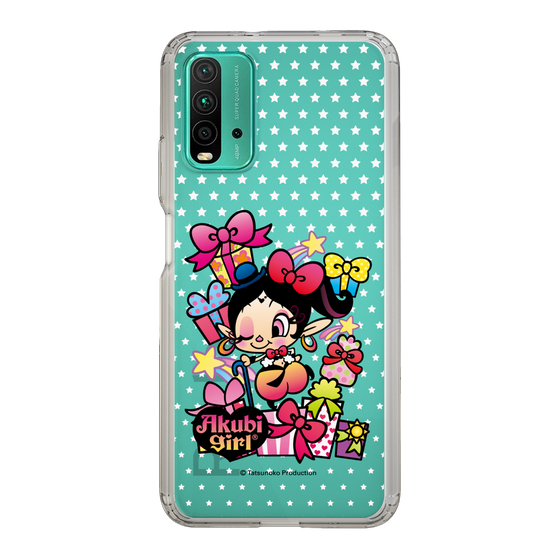 スリムプロテクションケース［ アクビガール - プレゼントリボン ］