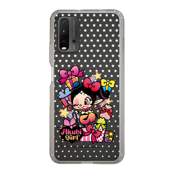 スリムプロテクションケース［ アクビガール - プレゼントリボン ］