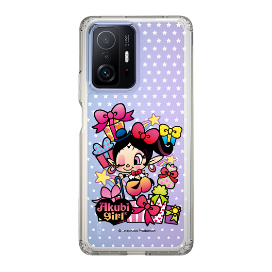 スリムプロテクションケース［ アクビガール - プレゼントリボン ］