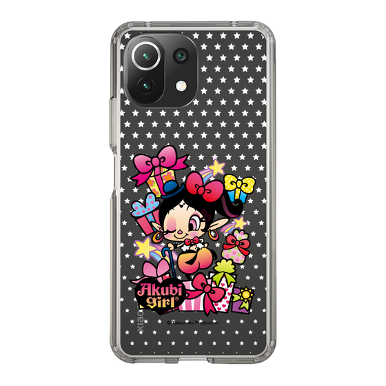 スリムプロテクションケース［ アクビガール - プレゼントリボン ］