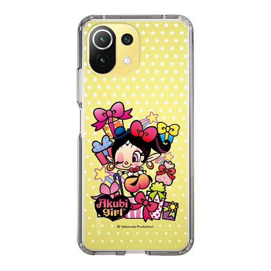 スリムプロテクションケース［ アクビガール - プレゼントリボン ］