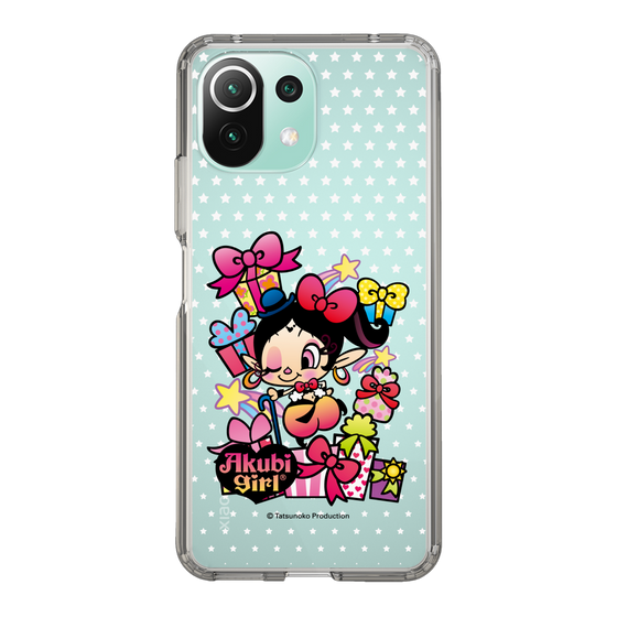 スリムプロテクションケース［ アクビガール - プレゼントリボン ］