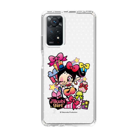 スリムプロテクションケース［ アクビガール - プレゼントリボン ］