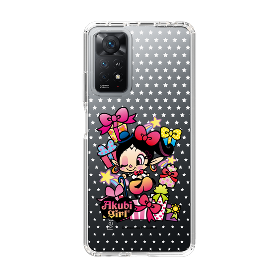 スリムプロテクションケース［ アクビガール - プレゼントリボン ］