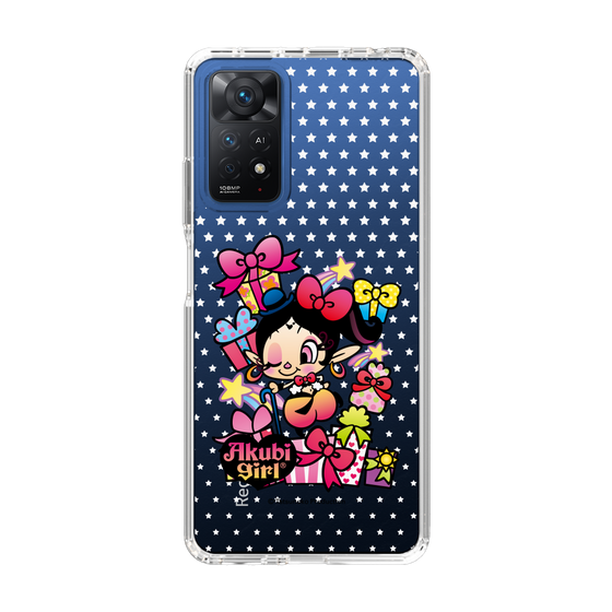 スリムプロテクションケース［ アクビガール - プレゼントリボン ］