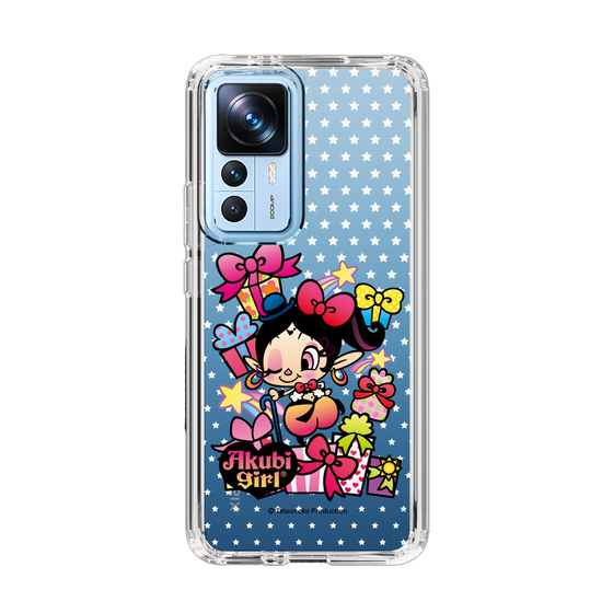 スリムプロテクションケース［ アクビガール - プレゼントリボン ］