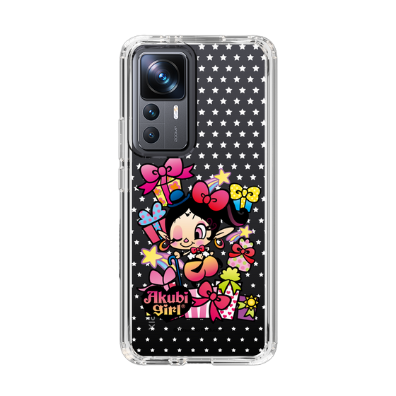 スリムプロテクションケース［ アクビガール - プレゼントリボン ］