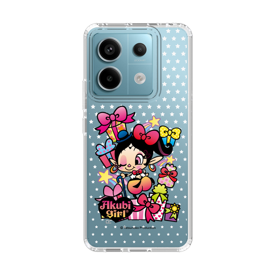 スリムプロテクションケース［ アクビガール - プレゼントリボン ］