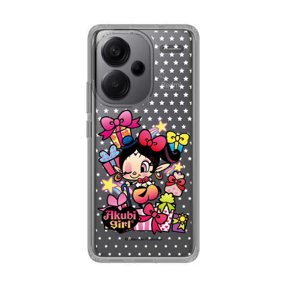 スリムプロテクションケース［ アクビガール - プレゼントリボン ］
