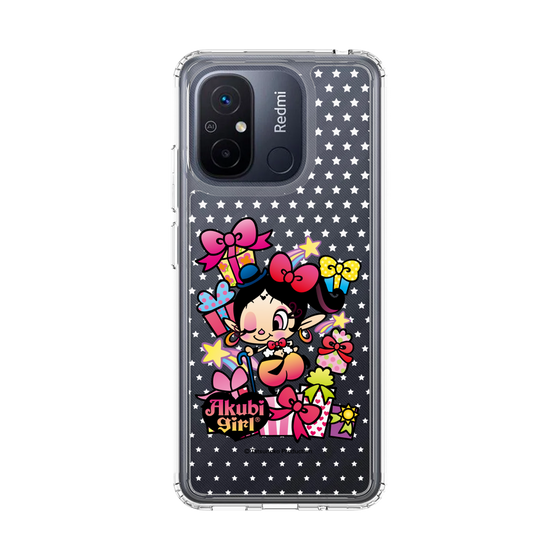 スリムプロテクションケース［ アクビガール - プレゼントリボン ］