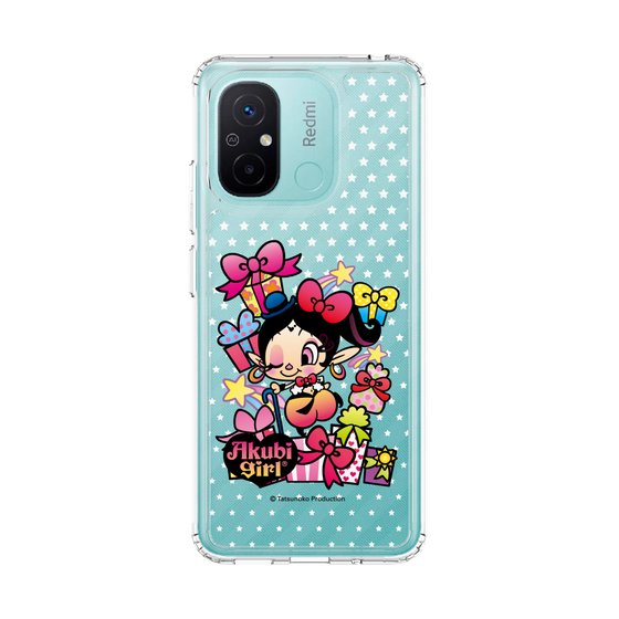スリムプロテクションケース［ アクビガール - プレゼントリボン ］