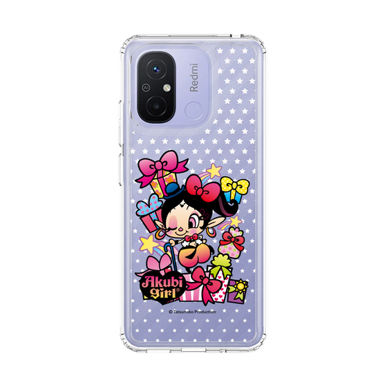 スリムプロテクションケース［ アクビガール - プレゼントリボン ］
