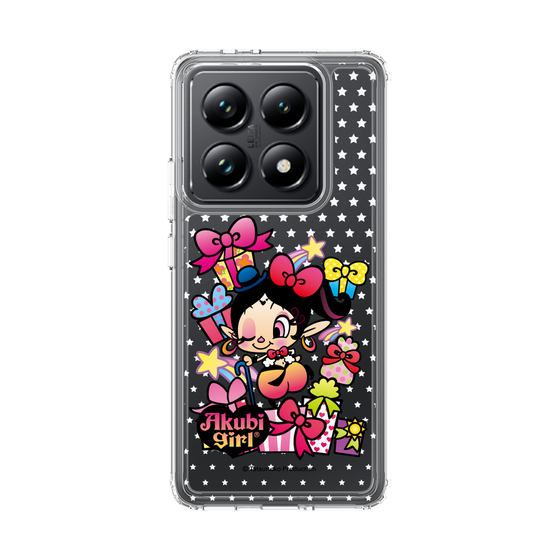 スリムプロテクションケース［ アクビガール - プレゼントリボン ］