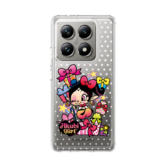 スリムプロテクションケース［ アクビガール - プレゼントリボン ］