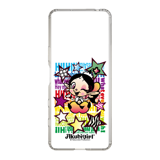 スリムプロテクションケース［ アクビガール - スター ］