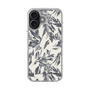 スリムプロテクションケース［ LAGUNAMOON - ボタニカルジャガード - White×Black ］