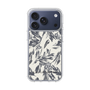 スリムプロテクションケース［ LAGUNAMOON - ボタニカルジャガード - White×Black ］