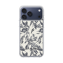 スリムプロテクションケース［ LAGUNAMOON - ボタニカルジャガード - White×Black ］