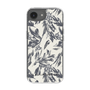 スリムプロテクションケース［ LAGUNAMOON - ボタニカルジャガード - White×Black ］