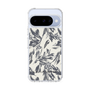 スリムプロテクションケース［ LAGUNAMOON - ボタニカルジャガード - White×Black ］