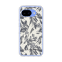 スリムプロテクションケース［ LAGUNAMOON - ボタニカルジャガード - White×Black ］